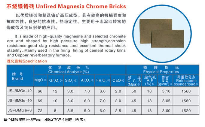 不烧镁铬砖批发